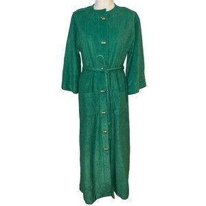 Shadowline Vintage NWOT Women's Long Velour Robe/Nightgown/House Dress size S